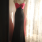 Pink halter-neck fitted bodycon long ball gown R6770