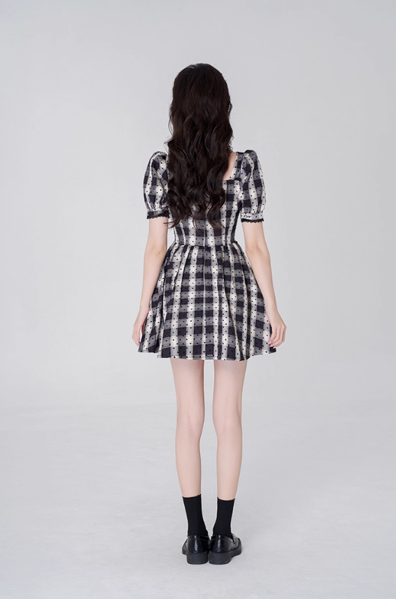 Lace dress women's summer high waist short skirt new beautiful skirt R4462