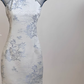 New Chinese style short skirt waist slimming Chinese style lace cheongsam dress R2078