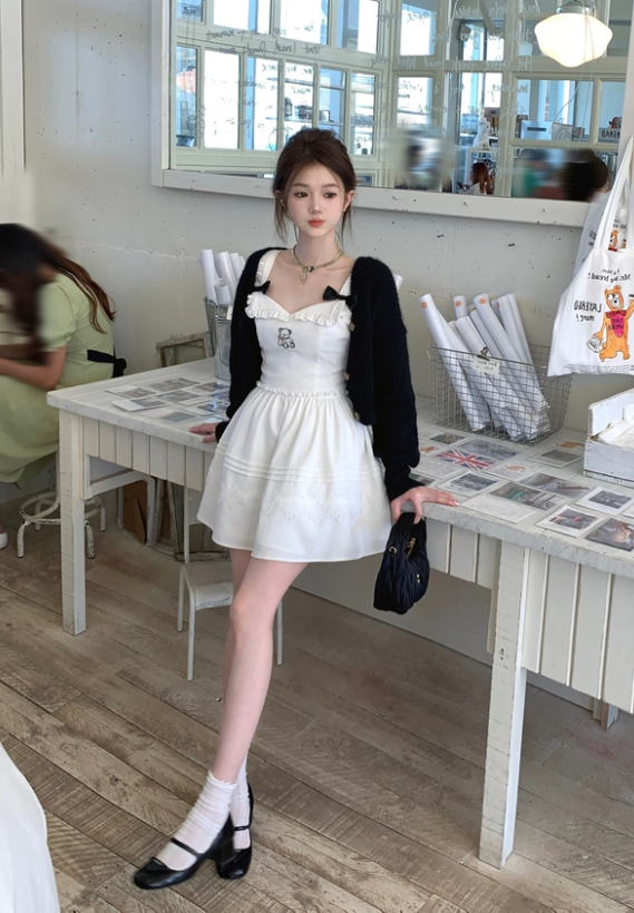 New cute girl's suspender dress R4991