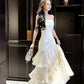 luxury spaghetti straps dress mermaid evening gowns birthday dress    S5932