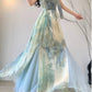 French seaside holiday style beautiful fairy suspender dress      S5763