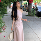 Elegant Bodycon Satin Long Dress Women Off Shoulder Solid French Mermaid Wedding Evening Party Gown     S5395