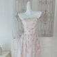 Strapless Floral Dress evening party dress     S5986