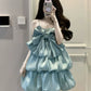 Bowknot suspender dress cute sweet princess party dress    S5825