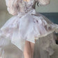 Beautiful princess birthday dress summer outfit purple dress      S5761