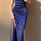 Blue shiny dress birthday party dress      S5472