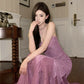 Purple sexy dress for women long mermaid party dress      S5873