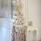 sleeveless V-neck halter neck holiday dress for women      S5988