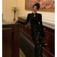 Velvet embroidered cheongsam dress for women new style national style party dress     S5694