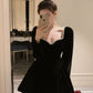 Birthday party dress luxury banquet velvet dress     S5829