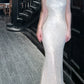 Silver evening dress luxury sequin dress birthday party dress    S5948