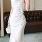 White dress new long party dress    S6089