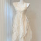 vintage princess dress birthday dress white suspender dress      S5770