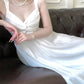 white holiday beach backless dress party dress    S6059