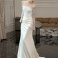 Off Shoulder Wedding Dress Elegant Fashion Dress      S5432