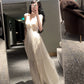 pleated floral embroidered V-neck seaside holiday dress     S6036