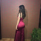Spaghetti Straps Mermaid Long Prom Dress Satin Evening Dress         S6456