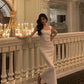 White dress summer new mermaid party dress     S5630