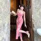 Printed new summer style party dress      S6039