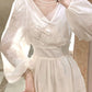 embroidery dress long sleeve evening party dress     S5954