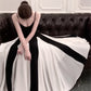 spaghetti straps retro dress long party dress    S6054