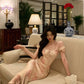 Floral halter neck dress for women new style party dress    S5613