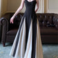 spaghetti straps retro dress long party dress    S6054
