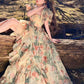 French sweet floral dress princess party dress   S5750