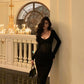 Black mermaid dress new long party dress     S5639
