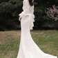 Elegant Lace Long-sleeve Mermaid Wedding Dress      S5436