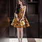 flower short dress short party dress       S6160