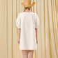 French high-end silk cotton palace embroidery baby doll dress R5211