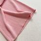 Temperament pure pink gold button off-shoulder short knitted versatile top slim skirt fashion suit R0277