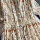Gentle style lady temperament stand collar dress new style embroidered lace waist slim long skirt R0312