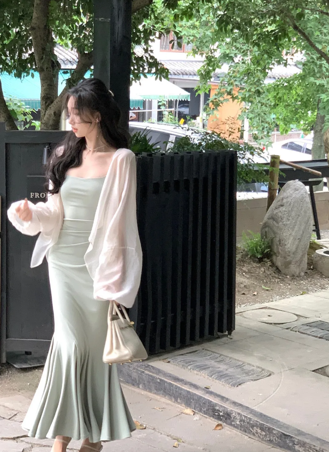 Women's Mermaid Dress Long Dress Sexy Fashion Elegant Casual Dress      S5399