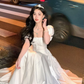 Women's Burgundy Evening Party Dress, Summer Elegant Romantic Prom A-line Graduation Dresses          S5444