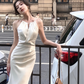 Women Sleeveless Mermaid Party Dress Elegant Prom Dress        S5414