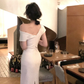 New Arrival Elegant Bodycon Sexy Vintage Casual Prom Party Midi Dress      S5420