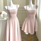 Elegant Party Dress Women White Midi Dress Vintage Birthday Casual A Line Dresses       S5400
