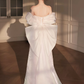 Off Shoulder Dress For Women Party Elegant Fashion Wedding Dress      S5430