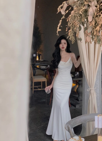 Women Strapless Midi Dress Elegant Fashion Party Dresses      S5398