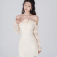 Tea break French dress women's summer white halter neck short skirt new style chic niche skirt R4463