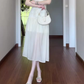 Jacquard sleeveless halter dress cool and gentle temperament waist A-line long skirt R0857