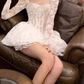 French heavy lace dress 2025 pure desire waist a-line puffy birthday dress R1246