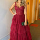 A-line Glitter Straps New Best Elegant Long Women Evening Prom Dresses     S5115