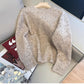 Popular Color Dot Round Neck Sweater Women's New Casual Sweater   S4891