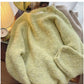 Solid color soft sweater for women knitted top      S4816