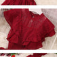 women's elegant ruffled lace dress       S5045