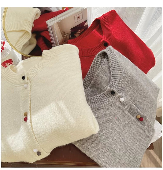 pullover sweater for women new style design knitted cardigan     S4839